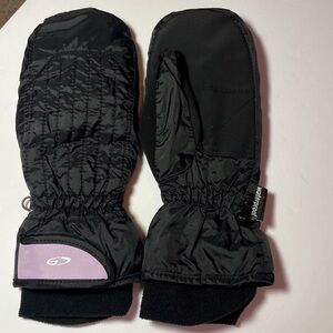 Champion Kids Black and Lavender Mittens